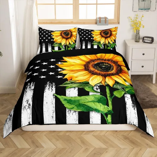 Miniatura 32 de Erosebridal - Juego de ropa de cama con diseño de parque nacional, funda de edredón de montañas humeantes, funda de edredón verde bruma y árbol