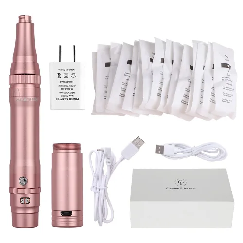Miniatura 9 de Charme Princesse Agujas de maquillaje permanente 3R/3P máquina de tatuaje pluma cartucho aguja para cejas delineador labio 10 unids/set (EN40-3R)