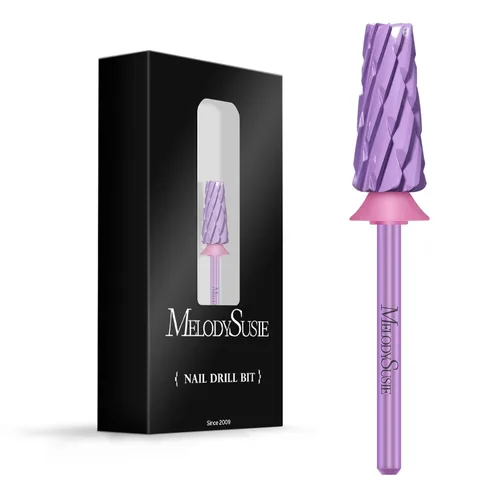 Miniatura 10 de MelodySusie Super Cut Edition Brocas para Uñas 5 en 1, Brocas Multifunción de Carburo de Tungsteno de 3/32'', Adecuadas para Manicura Pedicura