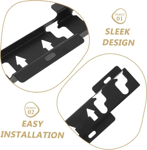Miniatura 3 de SEWACC 5 juegos de soporte de pared resistente para monitores de pantalla plana construcción con soporte estable, montaje de pared de pantalla