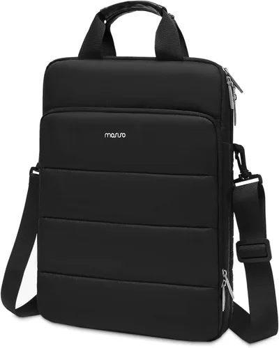 MOSISO Bolsa de hombro vertical para laptop, bolsas de computadora de 15 a 16 pulgadas compatibles con MacBook Pro de 16 pulgadas/Air de 15