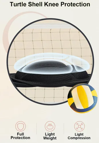 Miniatura 5 de Rodilleras para mujeres y hombres, rodilleras de baloncesto, rodilleras de voleibol para mujeres y hombres, rodilleras de lucha libre