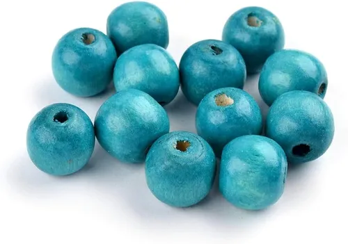 Miniatura 10 de Craftdady 200 cuentas espaciadoras redondas de madera natural negra de 0.394 pulgadas (0.394 in), cuentas sueltas para manualidades, joyería