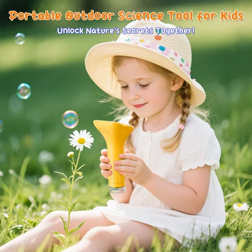 Miniatura 6 de SKYBASIC Microscopio Digital para Niños, Pantalla de 2" Microscopio de Mano 1000X HD de Bolsillo Microscopios Portátiles con Cámara, Regalos