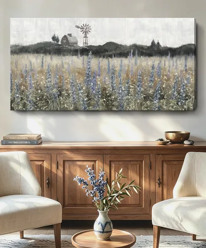 Miniatura 26 de Arte de pared para decoración de baño, imagen de playa azul, tema oceánico, impresión en lienzo de flores, pintura moderna de paisaje marino