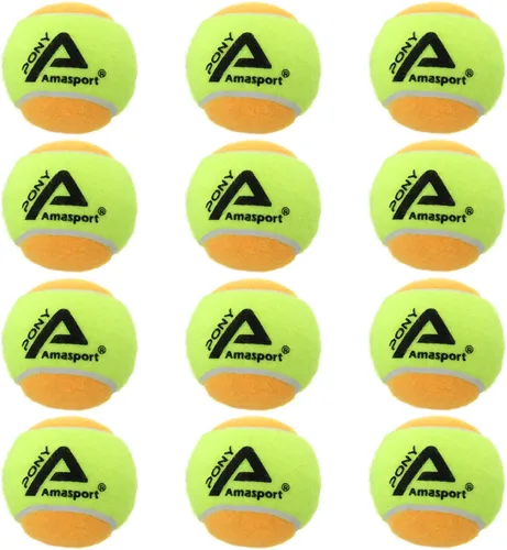 Miniatura 7 de AMA SPORT Pelotas de tenis para niños 25%-50%-75% de baja compresión para niños, pelotas de tenis para principiantes, entrenamiento juvenil, pelota