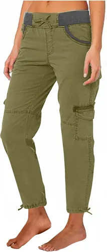 fesfesfes Pantalones deportivos tipo cargo para mujer, con 4 bolsillos, estilo casual, ropa de calle, Y2K, con cordón elástico en la cintura