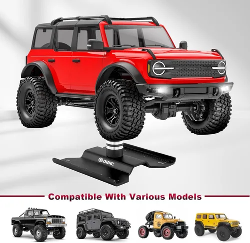 Miniatura 5 de Soporte de trabajo RC Estación de trabajo para reparación de automóvil a control remoto para SCX24 TRX4M FCX24 escala 1/16 1/18 1/24 RC Truck Negro