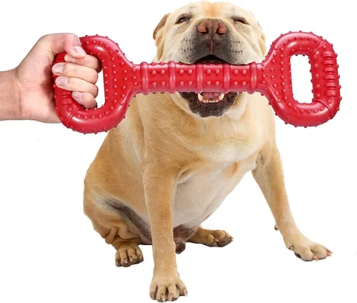 Feeko Juguetes para Perros para Masticadores Agresivos de Raza Grande, Juguetes para Perros de 15 Pulgadas Interactivos de Larga Duración con Diseño