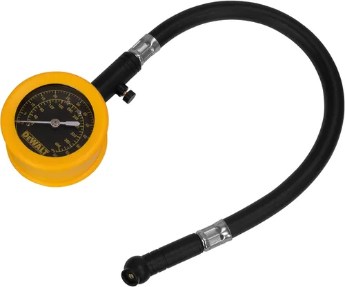 Miniatura 2 de DEWALT Manómetro de dial analógico con válvula de purga, manguera de 12 pulgadas y mandril giratorio (DXCM032-0149)