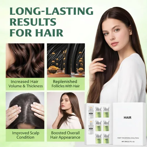 Miniatura 2 de Sistema de recrecimiento del cabello, suero avanzado para el crecimiento del cabello con ginseng, eclipta prostrata, aceite de menta y raíz