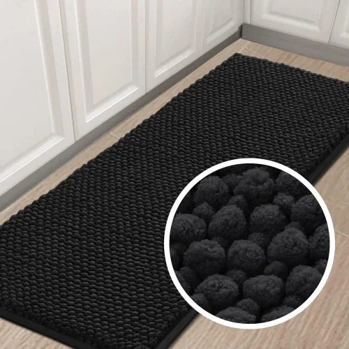 Miniatura 42 de Turquoize Alfombras de baño de felpilla antideslizante para baño, 17 x 24 pulgadas, extra suaves y absorbentes, lavables a máquina, perfectas