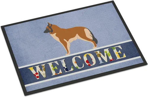 Miniatura 159 de Caroline's Treasures BB8321JMAT - Felpudo de bienvenida Berger Picard de 24 x 36 pulgadas, tapete azul para puerta delantera, para interiores