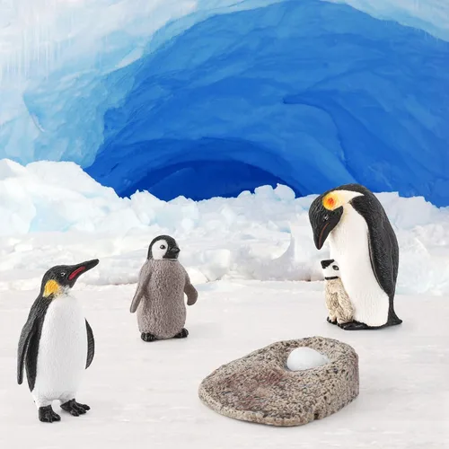 Miniatura 3 de Juego de 4 figuras de pingüino de la Antártida del ciclo de vida de pingüinos, juguetes educativos tempranos, juguetes educativos tempranos