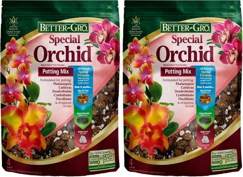 Miniatura 12 de Better-Gro Mezcla especial de orquídeas – Mezcla para macetas de corteza de orquídeas de primera calidad para macetas, trasplantes, drenaje