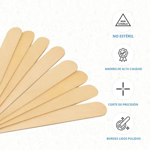 Miniatura 4 de ForPro Professional Collection Aplicadores de madera premium, no estériles, barras de depilación para depilación, grandes, 6 pulgadas de largo x