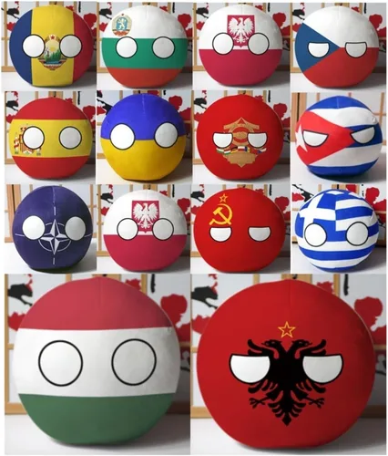 Miniatura 3 de 7.9 in Poland Ball Estados Unidos, Canadá, Reino Unido, Francia, decoración de baile de campo, cosplay de anime, decoraciones de bandera (MX, 7.9 in)