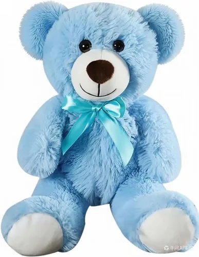Oso de peluche de 13 pulgadas, juguete de peluche de cumpleaños, Navidad, día de San Valentín, regalo para niños y novia (azul)