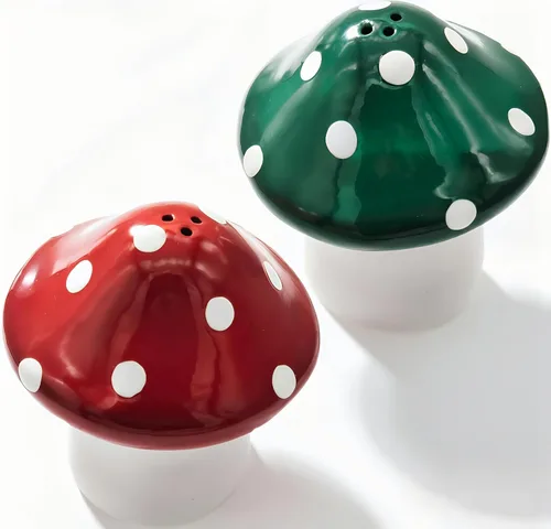 Ritadeshop Juego de 2 saleros y pimenteros de cerámica | Gracioso