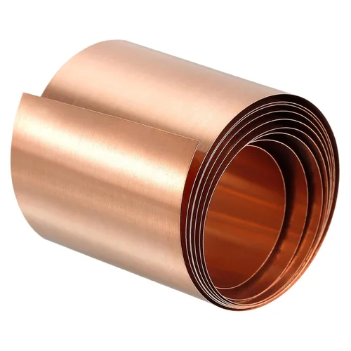 uxcell Rollo de hoja de cobre, placa 3,280.8 ft m x 131.2 ft m x 0.2 ft m de la hoja del metal