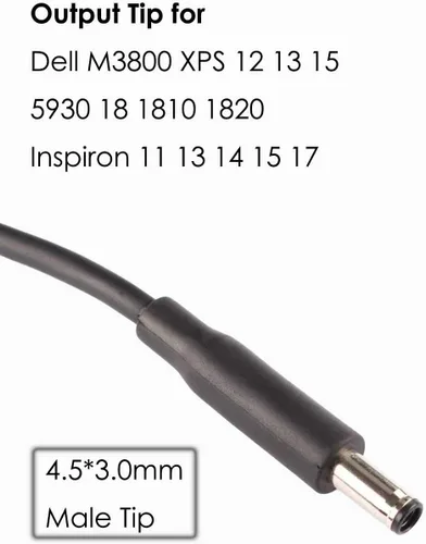 Miniatura 3 de Cable convertidor de punta para Dell, adaptador de conector de punta dongle convertidor cable adaptador para fuente de alimentación Dell compatible