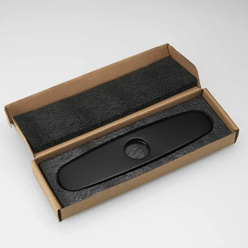 Miniatura 5 de Cubierta de agujero cubierta placa de cubierta para grifo de baño o grifo de cocina de un solo agujero, 10 pulgadas acero inoxidable negro WF-4102R