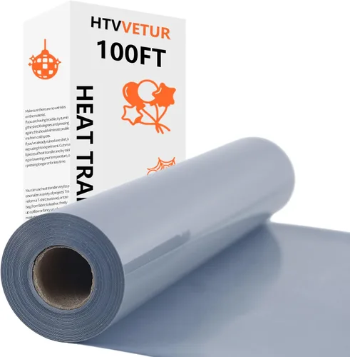 Miniatura 33 de HTVVETUR Rollo de vinilo HTV de transferencia de calor, 12 pulgadas x 9 pies, vinilo naranja HTV para camisas, vinilo para planchar para camafeo