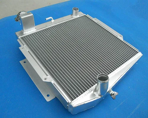 Miniatura 4 de Radiador de aluminio completo de 3 filas para 1966-1970 Datsun Roadster Fairlady Manual 1967 1968 1969 + ventilador