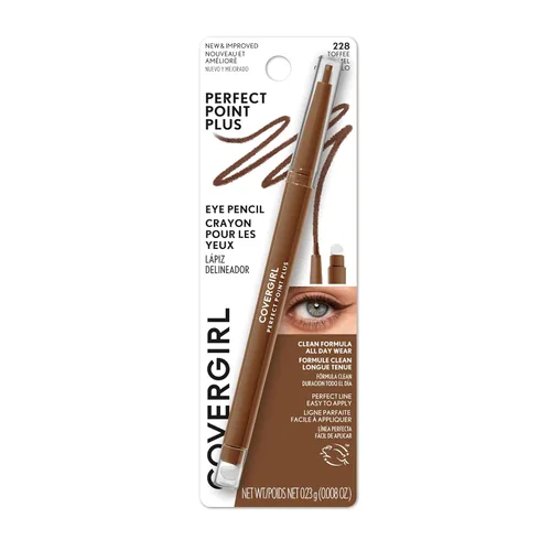 Miniatura 18 de COVERGIRL Perfect Point Plus Lápiz Delineador de Ojos, Ónix Negro Paquete de 1, Duradero, Delineador de Ojos Negro Versátil, Punta Suave