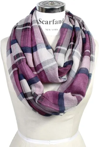 Miniatura 27 de Bufandas de moda a cuadros y cuadros Infinity de Scarfand's Tartan