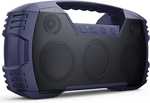 Houl Zallee Altavoz Bluetooth 5.0 con impermeabilidad IPX7, 40 W, portátil, inalámbrico, 32 h, estéreo, sonido alto, graves profundos, micrófono