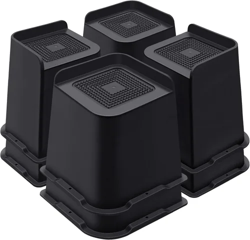 Miniatura 26 de ANNKUT Elevadores de cama de 1 pulgada resistentes, elevadores de muebles para cama, escritorio, mesa, sofá, sofá, elevadores de cama de gran
