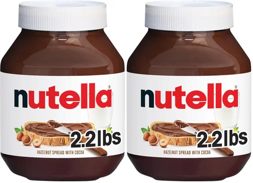 Miniatura 12 de Nutella - Crema de chocolate y avellanas para untar, cobertura perfecta para panqueques, tarro de 35.2 onzas