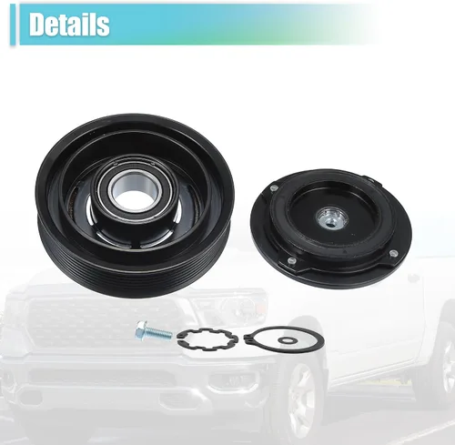Miniatura 7 de X AUTOHAUX Kit de embrague del compresor de CA para Ram 1500 8CYL 5.7L 2003 2004 2005 2006 2007 2008 A/C embrague polea placa bobina reparación