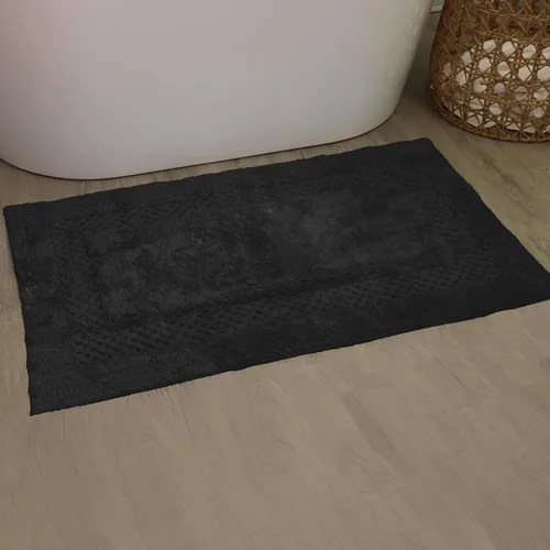 Miniatura 39 de Home Weavers Classy - Juego de alfombras de baño 100 % algodón, decoración de baño, lavable, extrasuave y absorbente, tapete de cocina, juego de Aqua