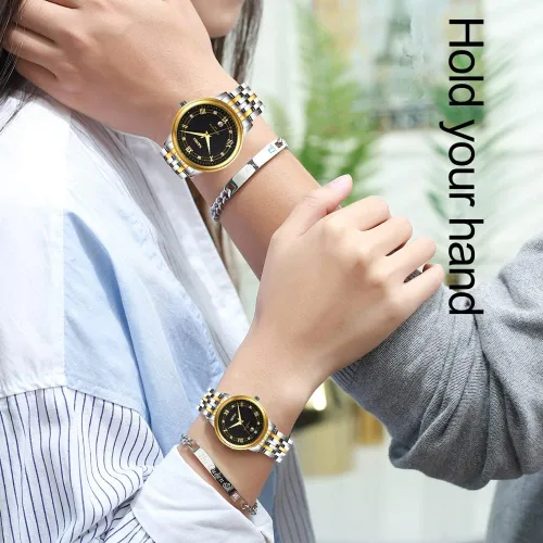 Miniatura 2 de SKMEI Watches for Couples Men and Women His and Hers Pair Watch Set Husband Wife Valentines Matching Wedding Gifts Classic Stainless Luxry Business