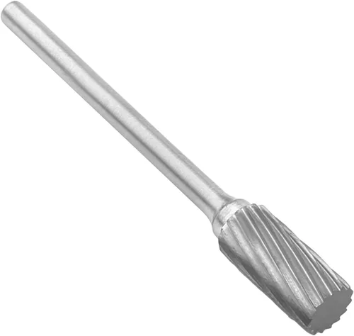 Miniatura 14 de Utoolmart Limas rotativas de carburo de tungsteno de 0.118 in, vástago de 0.118 in, herramienta de rebabas rotativas de forma cilíndrica dentada