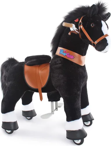 Miniatura 21 de PonyCycle Caballo de paseo para niños pequeños de 3 a 4 años con freno, sin batería (30 pulgadas de altura/tamaño 3 modelo clásico U) poni mecánico
