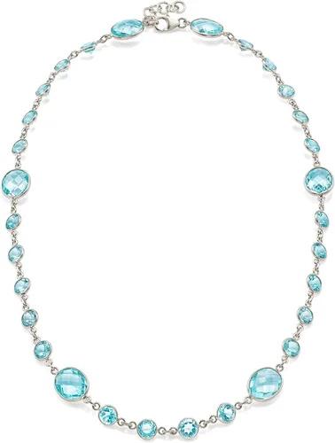 Miniatura 3 de Ross-Simons Collar con topacio azul cielo engastado en bisel de 55,00 qt t en plata de ley