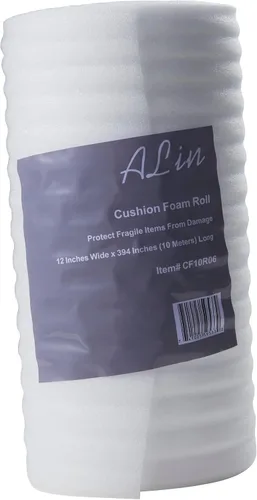 Miniatura 2 de Rollo de espuma para envolver 12" x 394" (10 metros), protege platos, porcelana y muebles, suministros de embalaje, suministros de amortiguación