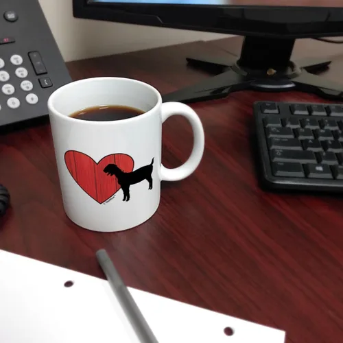 Miniatura 6 de ThisWear Barnyard Farm Animal Goat Love Heart Barn Yard Billy Goat - Taza de café, taza de té, color blanco