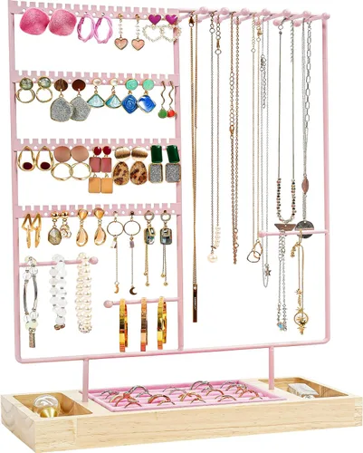 Miniatura 10 de ProCase - Soporte Organizador de Joyas con Soporte para Pendientes, Organizador de 6 Niveles con Forma de Árbol, Estante para Collares, Torre