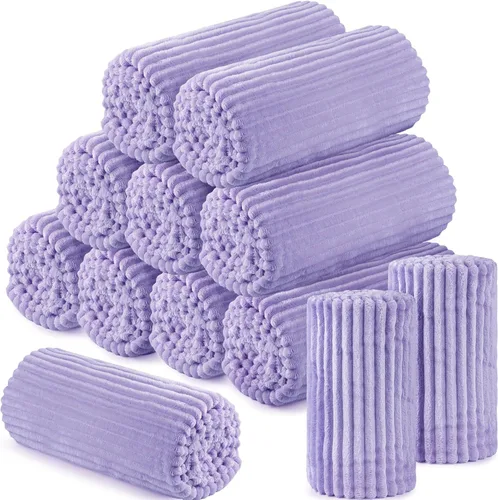 Miniatura 52 de Buryeah 6 Piezas Manta de Franela a Granel 50 x 60 pulgadas Manta para Pijamadas Boda al Aire Libre Manta Ligera, Certificado Oeko-tex Standard 100
