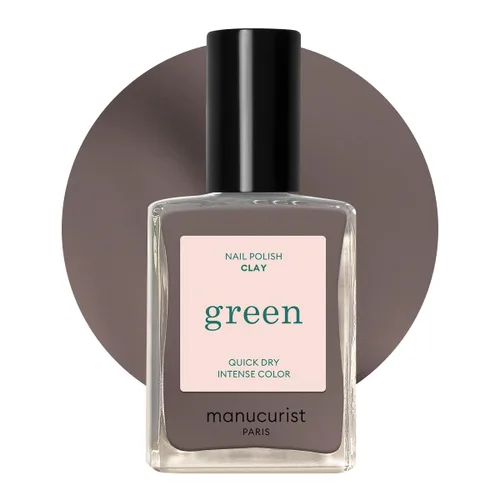 Miniatura 14 de Manucurist Esmalte de uñas verde de secado rápido, cuarzo (marrón brillante), sin 9 unidades, a base de plantas y vegano, no tóxico, clásico