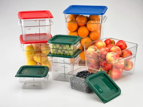Miniatura 8 de Carlisle FoodService Products Squares - Recipiente cuadrado para almacenamiento de alimentos con diseño apilable para catering, bufés, restaurantes