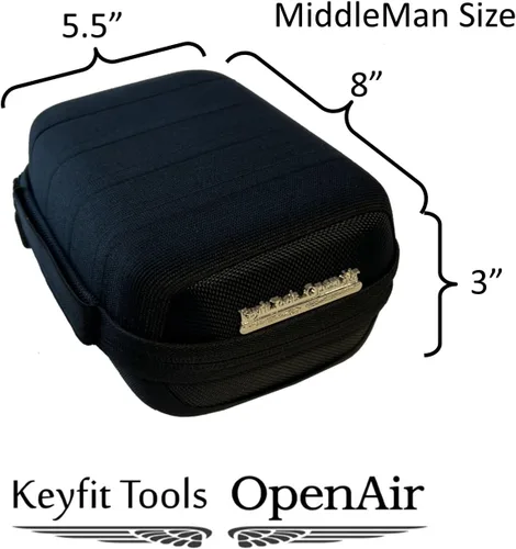 Miniatura 4 de Keyfit Tools OpenAir MiddleMan - Bolsa de transporte diario para hombres, libera tus bolsillos, organiza tu vida, bolso de viaje para hombre, Negro
