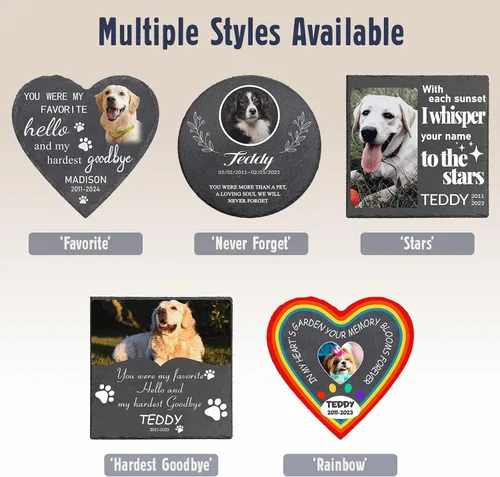Miniatura 7 de Baosity Piedras conmemorativas para mascotas: regalos para perros y gatos por pérdida, monumentos conmemorativos del puente arcoíris 003