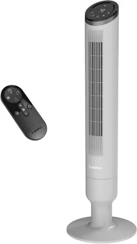 Miniatura 14 de Lasko RST200 - Ventiladores de torre Apex oscilantes silenciosos de 42" - flujo de aire de 29 pies/s, 28 dB, oscilación de 90°, temporizador de 12H