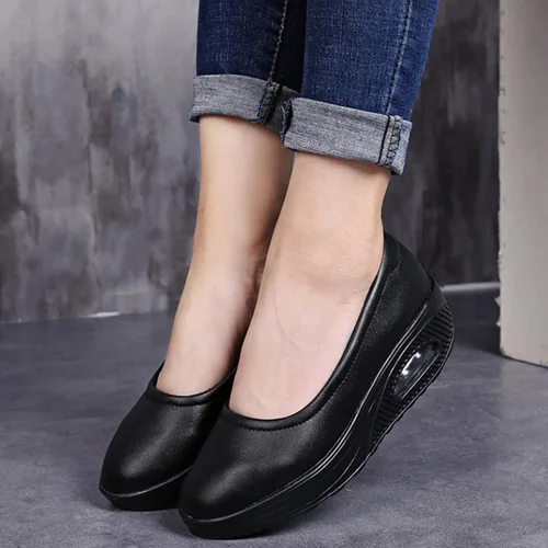 Miniatura 5 de Veroders Working Nurse Shoes Platform Sneakers - Women's Breathable Mary Jane Sneakers Lightweight Walking Sneakers Wedges Slip On Walking Shoes for