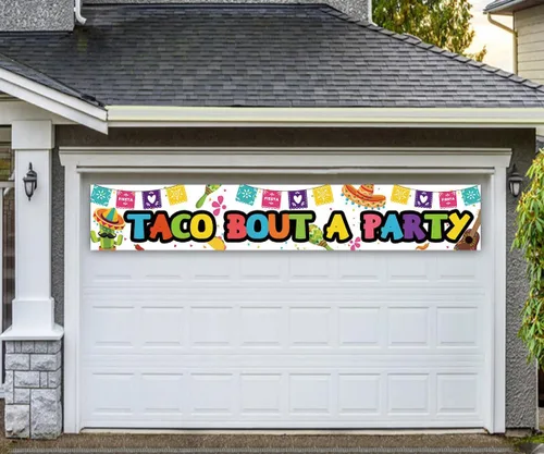 Miniatura 4 de Decoración de bandera de cumpleaños en tamaño grande y con diseño divertido